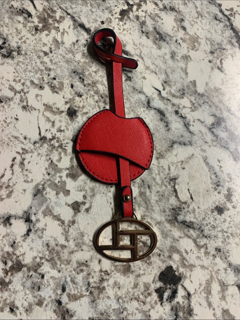 LMT: Red Adjustable Crossbody Strap with Gold Hardware and Matching Bag Charm - Picture 11 of 11